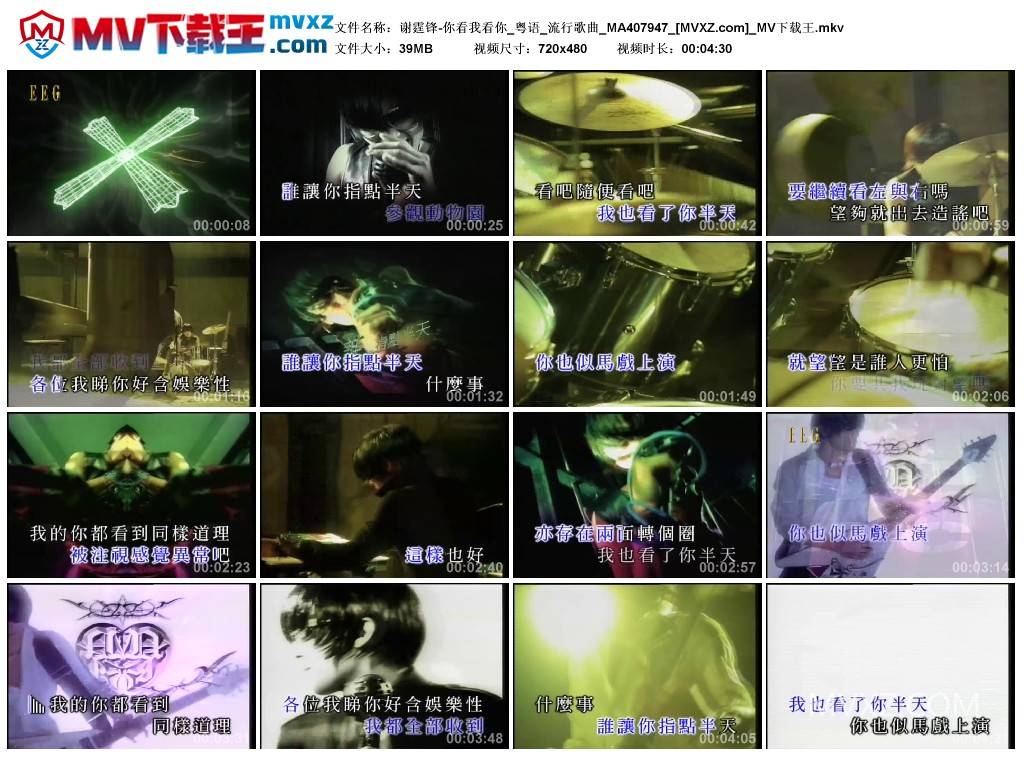 谢霆锋-你看我看你_粤语_流行歌曲_MA407947